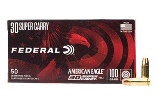 Federal Ammunition 30 Super Carry 100gr FMJ Ammo - Box of 50